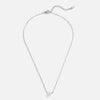 Solitaire Silver Pearl Necklace